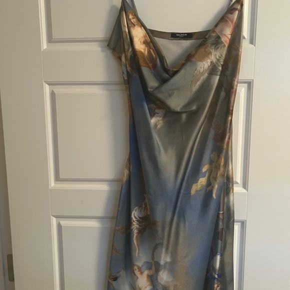Balmain satin sky mini dress - Picture 3 of 7